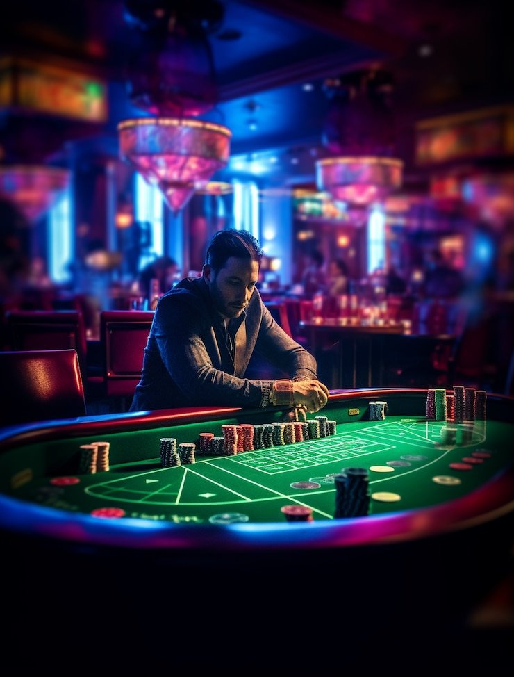 Live casino table with multiple camera angles